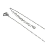 Lantisor din argint rodiat cu lungime ajustabila - 40-45 cm - L190K31H - imagine 4