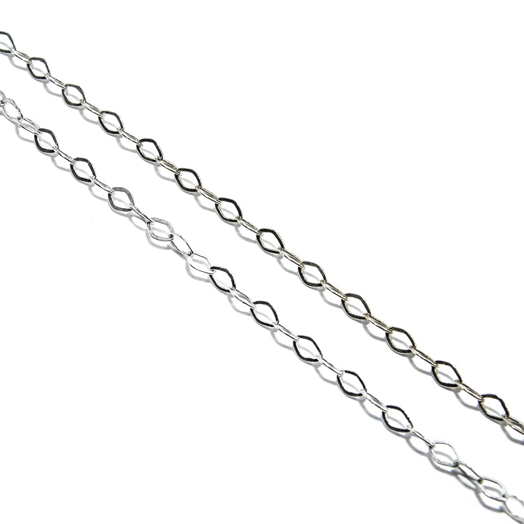 Lant din argint cu zale rombice - 55 cm - L180HM22H